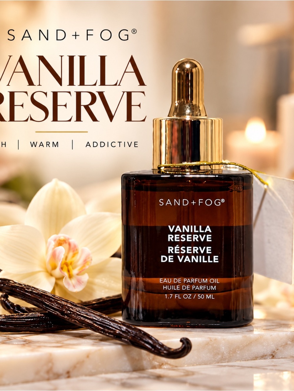 SAND + FOG Vanilla Reserve Fragrance Oil – 50 mL